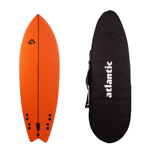 Pack Surf Whale Naranja Softboard + Funda Atlantic