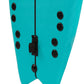 Tabla de surf Softboard Whale Turquesa - de 5'7 a 6'4