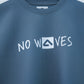 Sudadera Atlantic Premium 360gsm  No Waves No Excuses - Azul