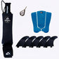 Tabla de Surf SoftBoard: Shark 2.0 - ( Leash + Grip + Quillas Incluidos)