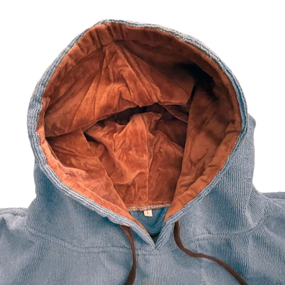 Poncho Cambiador - Toalla 250gsm - Azul y Marrón